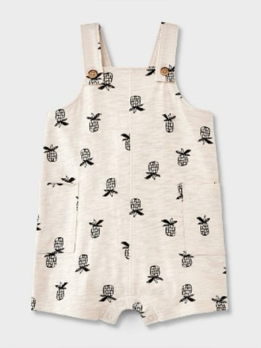18m Cat & Jack Pineapple one piece overalls